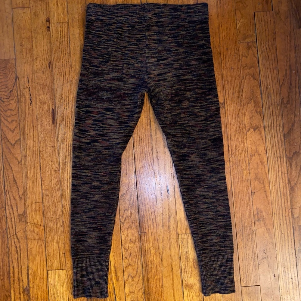 Free People Black and Brown Patterned Leggings - Picture 3 of 5